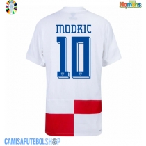 Camisa de time de futebol Croácia Luka Modric #10 Replicas 1º Equipamento Europeu 2024 Manga Curta